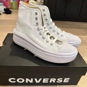 Converse White High-Top Athletic Shoes